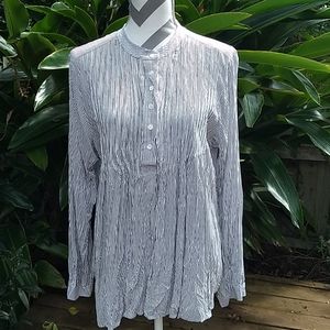 Sundance catalog striped peasant shirt